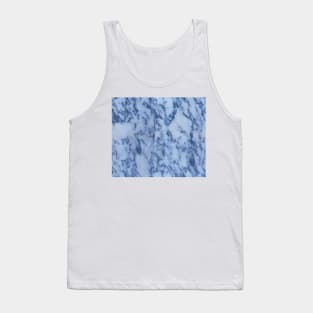 Hamptons blue marble Tank Top